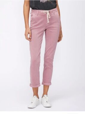 PAIGE | Christy | Dusty Mauve Drawstring Waist Pants | 26” inseam | 27